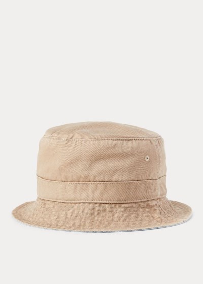 Men's Polo Ralph Lauren Cotton Chino Bucket Hats | 968425FKL